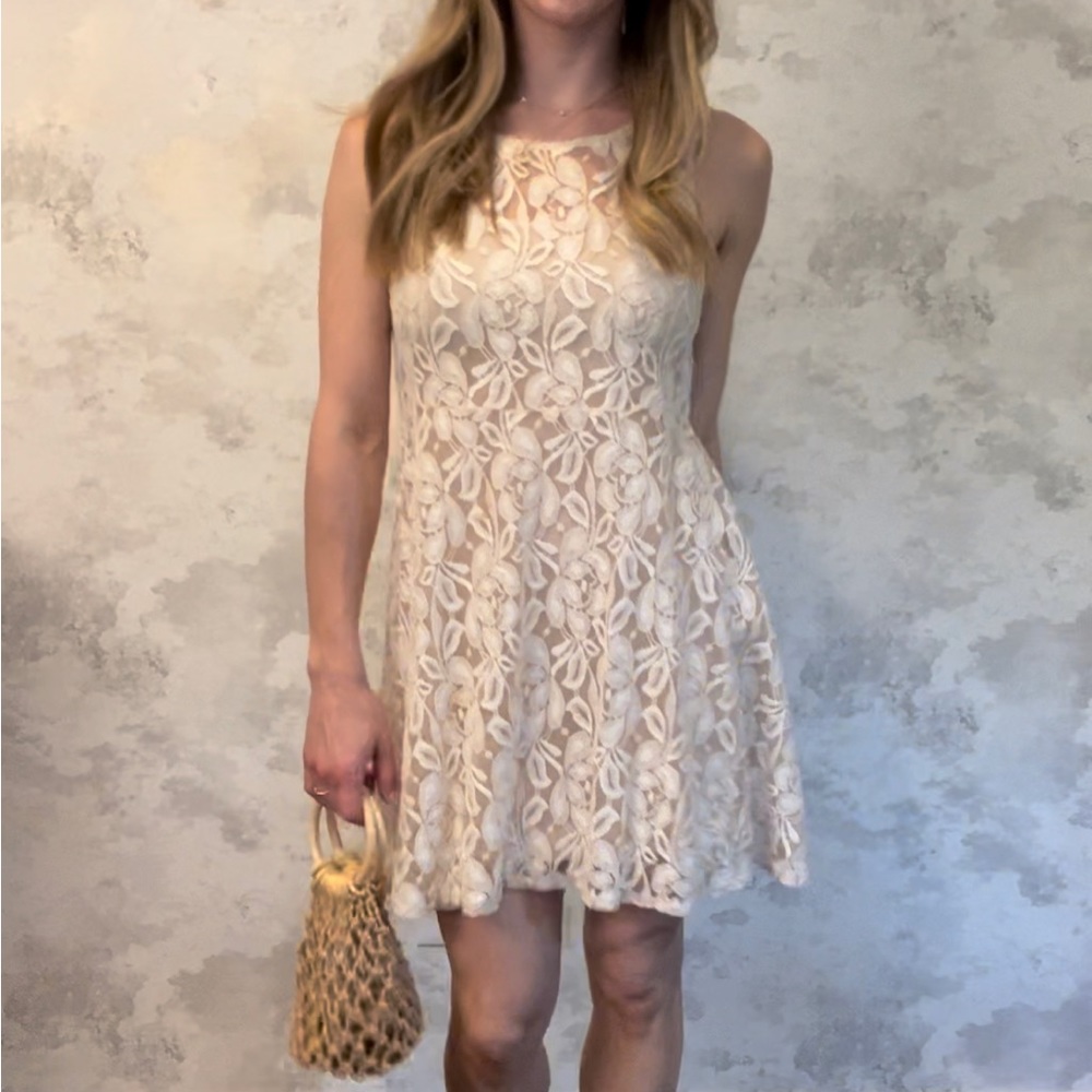 Free People Flowy Mini Dress